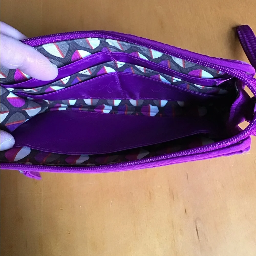 Vera Bradley Purple Quilted Wristlet
